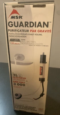 MSR Guardian Purificador Gravedad Purificador Agua Camping 10L Emergencias Nuevo en Caja Foto 1 de 4