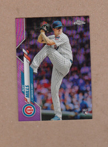 2020 Topps Chrome Update Pink Wave Refractor Rookie Alec Mills #U-7 Chicago Cubs
