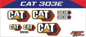 CAT 303 E Vinyl Decal Set - Picture 1 of 1