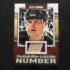 2018-19 PRESIDENT’S CHOICE KEITH THKACHUK GAME USED MEM. CARD NO. GUN-34 #ed 3/5