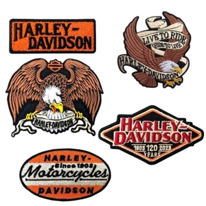 Parche Harley Davison Planchado Coser Bordado Logo Insignia Aplique Bordado Para B - Imagen 1 de 13
