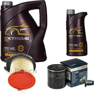 BOSCH Inspección Set 6 L MANNOL Extreme 5W-40 Para Peugeot 205 II 1.6 - Imagen 1 de 12