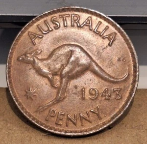Australia 1943 King George VI Perth Penny in Uncirculated Condition - Picture 1 of 2