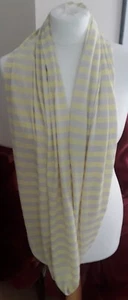 Lemon and Grey Infinity Scarf BNWT - Picture 1 of 3
