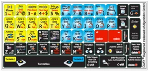 DJAY ALGORIDDIM GMBH ABKÜRZUNG TASTATUR AUFKLEBER ABZIEHBILD FÜR COMPUTER LAPTOP - Bild 1 von 7