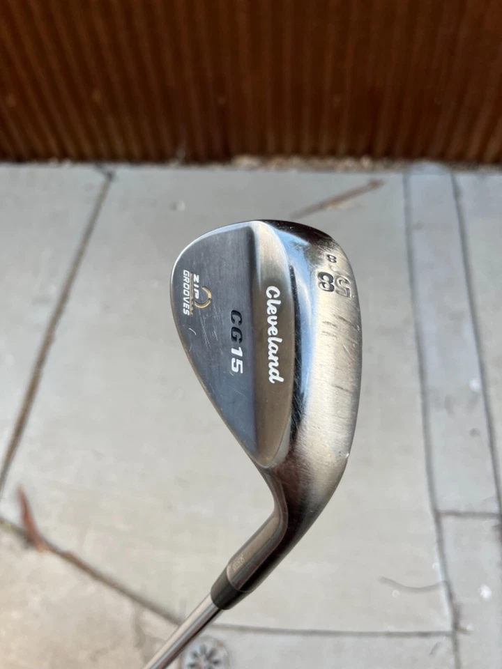Cleveland CG15 Satin Chrome Wedge Golf Club 58 Degree White Dot - Image 1 of 4