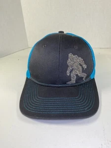 Port Authority Big Foot Glitzer Aufkleber Netz grau Hut schwarz mit blauer Rückseite - Bild 1 von 8