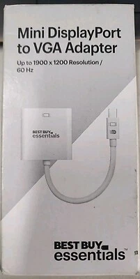 Best Buy essentials- Mini DisplayPort-to-VGA Adapter - White BE-PAMDVG - Image 1 of 3