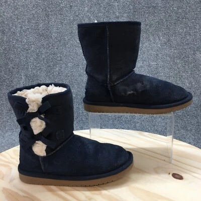 Koolaburra By UGG 靴子 Youth 2 维多利亚短剪羊毛蓝色舒适 1019372 — 第 1/4 张图片
