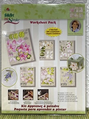 Paquete de 3 hojas de hojas de trabajo de patrones de pintura Dewberry de colección flores de árbol Foto 1 de 4