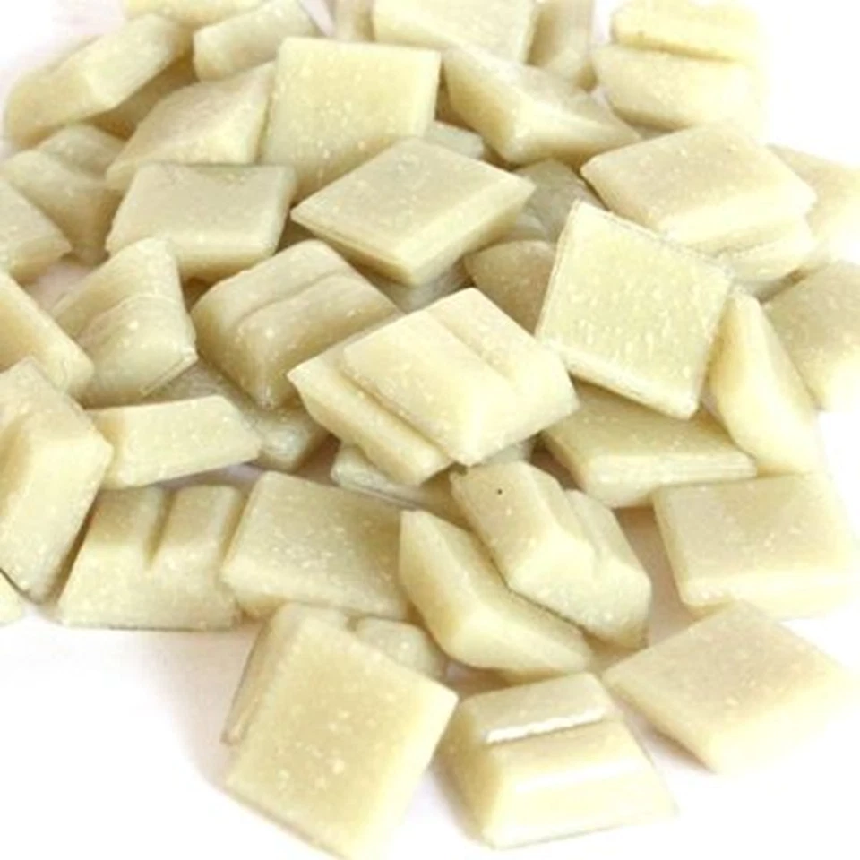 Creme Vitreous 玻璃马赛克瓷砖 - 100 瓷砖 - 3/8 英寸  — 第 1/1 张图片