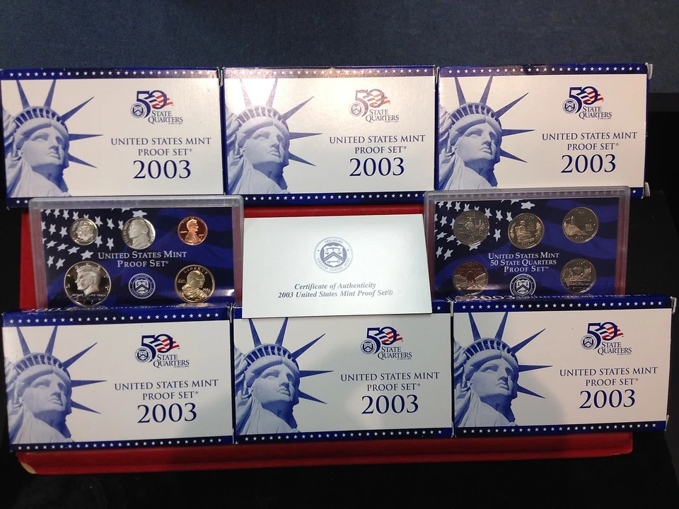 6 Set Lot 2003-S  10 Coin Proof Sets ORIGINAL - Image 1 of 1