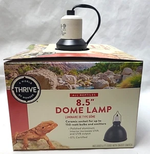 Nuovo Thrive 8,5" lampada a cupola 6 piedi cavo interruttore on/off per lampadina 150 Watt - Foto 1 di 6