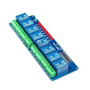 MODULO SCHEDA RELE' 8 CANALI OPTOISOLATI 10A 250V ARDUINO SHIELD 5Vdc CON LED - Foto 1 di 3