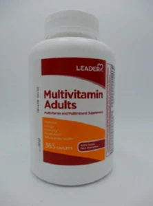 (2PK) Leader Adults Multivitamin/mineral Supplement, 365 Caplets 096295135770VL - Picture 1 of 1
