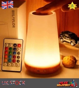USB Rechargeable Night Light Touch Sensor LED Bedside Desk Table Lamp Dimmable - Picture 1 of 6