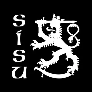 SISU Finnish Lion Vinyl Decal Car Window Laptop Finland Sticker - Picture 1 of 14