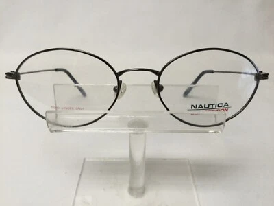 Nuevo Antiguo Stock Nautica Gafas Competición E Ovaladas Gunmetal Oscuro  Foto 1 de 4