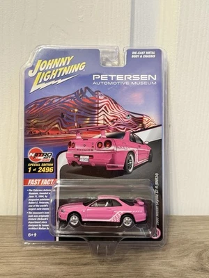 2000 Nissan Skyline GT-R BNR34 Nitro XGT Exc 1:64 Johnny Lightning JLCP7410 - Image 1 of 2