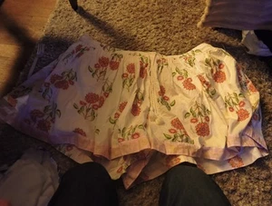 Old Navy Damen Blumen Leinen High Waist Rock SS XXL Rose Rosa Blau ROCK Neu mit Etikett - Bild 1 von 2