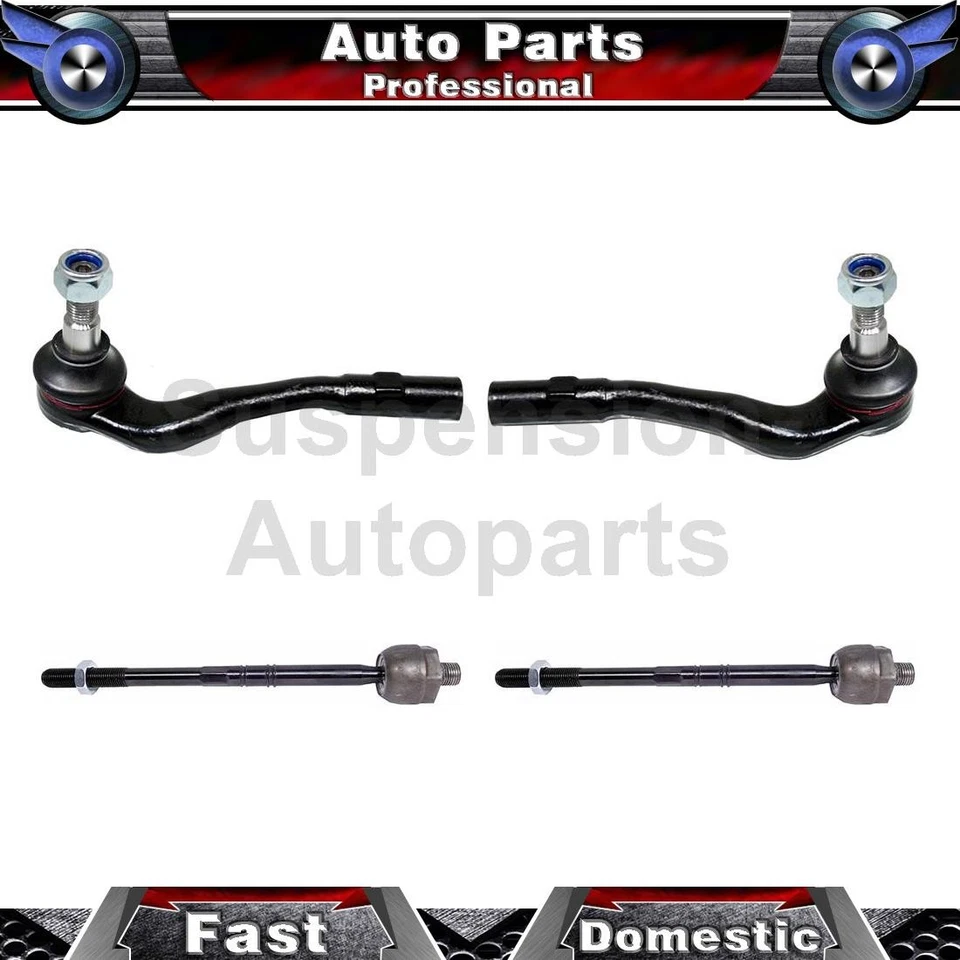 4 Outer Inner Delphi Tie Rod End For Mercedes-Benz SLK55 AMG 2007 2006 2005 - Image 1 of 4