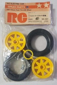 287 Tamiya 1/10 Falcon Front Tire with Wheel, 2pc - Picture 1 of 1