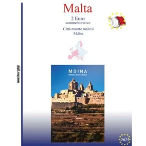 1 busta Masterphil coincard Malta 2025 Mdina - Imagen 1 de 1