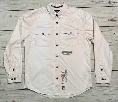 NWT Harley-Davidson Western Button Up Long Sleeve Shirt Men’s Sz L - Image 1 of 4