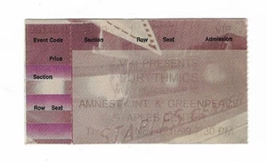 The Eurythmics & Meredith Brooks 11/4/99 Los Angeles CA Staples Ctr Ticket Stub - Picture 1 of 1