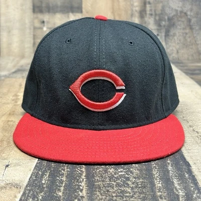 Бейсболка на резинке Cincinnati Reds New Era MLB Cool Base красно-черная 7 3/8 - Изображение 1 из 4