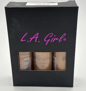 3 pk L.A. Girl PRO.Matte Foundation, Warm Sienna GLM679 - Picture 1 of 5