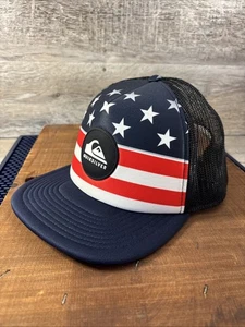 Sombrero de camionero ajustable bandera americana 55 cm Quicksilver juvenil - Imagen 1 de 9