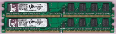 2GB 2x1GB PC2 5300 DDR2-667 KVR667D2N5K2/2G KINGSTON SAMSUNG Ram Kit Low Profile - Image 1 of 2