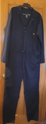 Dickies Flex Navy Blue Coveralls XLT Regular Lightweight Long Sleeve #20697 - Image 1 of 4