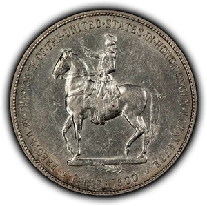 1900 $1 Lafayette Commemorative Silver Dollar - AU - SKU-B5139 - Picture 1 of 4