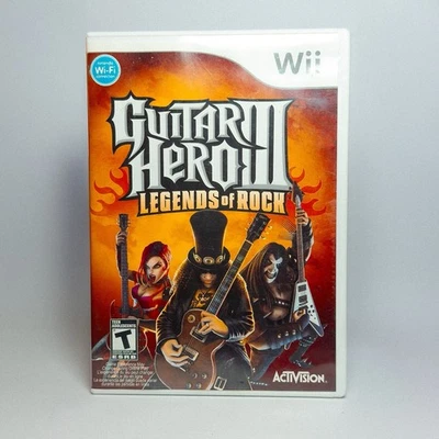 Guitar Hero III: Legends of Rock - Nintendo Wii - Complete with Manual - Image 1 of 4