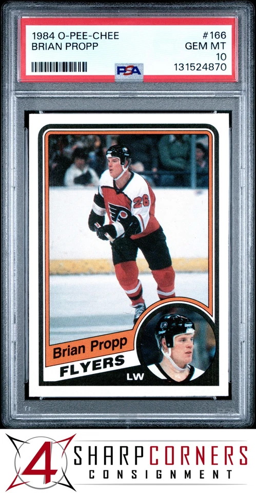1984 O-PEE-CHEE #166 BRIAN PROPP FLYERS PSA 10 - Image 1 of 3