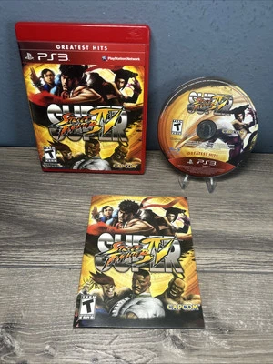 Super Street Fighter IV 4 (Sony PlayStation 3, 2010) PS3 CIB w/ Manual TESTED - Image 1 of 4