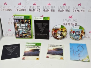 Grand Theft Auto V (Xbox 360) PEGI 18+ Adventure 2 dischi manuale e mappa completo - Foto 1 di 15