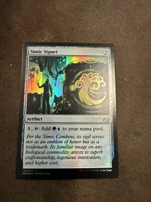 Mtg Magic Modern Masters 2 Simic Signet Foil Double Text Misprint Error - Image 1 of 4