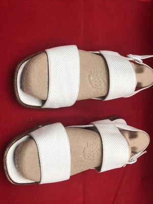 Vintage Bally White Leather Sandals  - Image 1 of 4