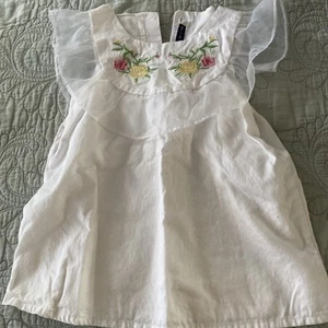 Girls Top By Janie And Jack Size 7 Pretty Flowers See Photos - Picture 1 of 7