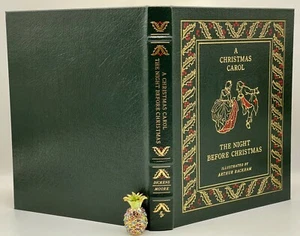 Easton Press A CHRISTMAS CAROL NIGHT BEFORE Dickens ILLUSTRATED Arthur RACKHAM! - Bild 1 von 24