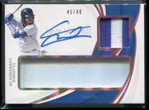 2019 Immaculate Gold 20 Vladimir Guerrero Jr. Rookie Jersey Patch Auto 45/49 - Picture 1 of 2