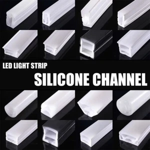 Silicone LED Channel System Cuttable Flexible Bendable DIY For LED Light Strip - Picture 1 of 65