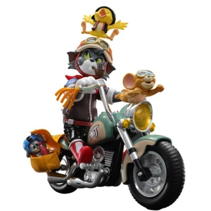 52TOYS TOM y JERRY Retro Motocicleta Moda Juego Figura Juguete Clásico Regalo - Imagen 1 de 5