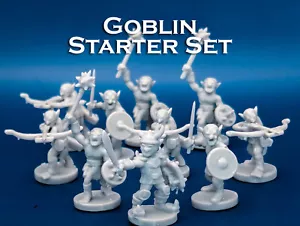 Goblin Starter Set | 10 Miniatures Starter Set 28mm Scale DnD D&D Tabletop Mini - Bild 1 von 10