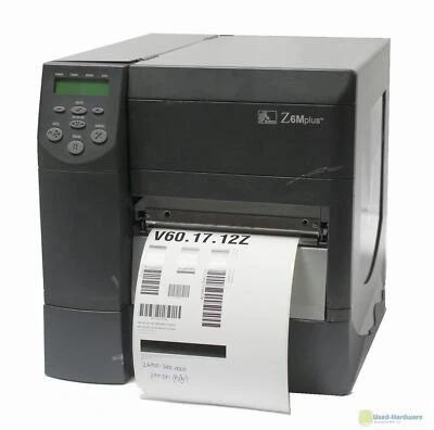 Zebra Z6M Plus Z6M00-2001-0000 Thermal Transfer Barcode Label Printer Network - Image 1 of 2