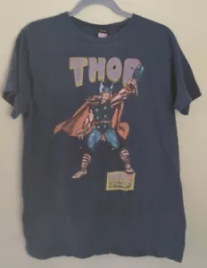 Marvel The Mighty Thor Men's Size Large T-shirt Blue - Picture 1 of 4