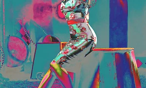 POSTER XXL POP ART ABSTRAKT GRAFFITI FRAU KÖRPER EROTIK SEX - 150x90 - Bild 1 von 2